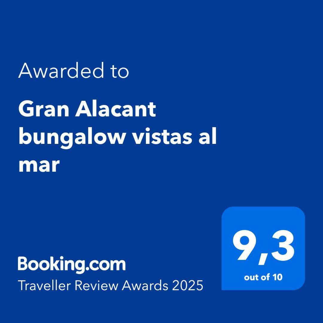 Gran Alacant Bungalow Vistas Al Mar Exteriör bild